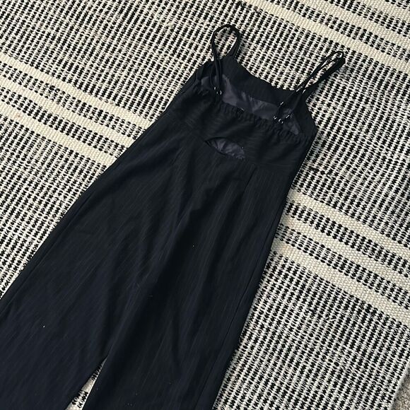 Zara Kids Size 11-12 Girls Blue Striped Jumpsuit - Picture 5 of 7